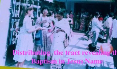 Passed out tract for Baptism in Gujarat